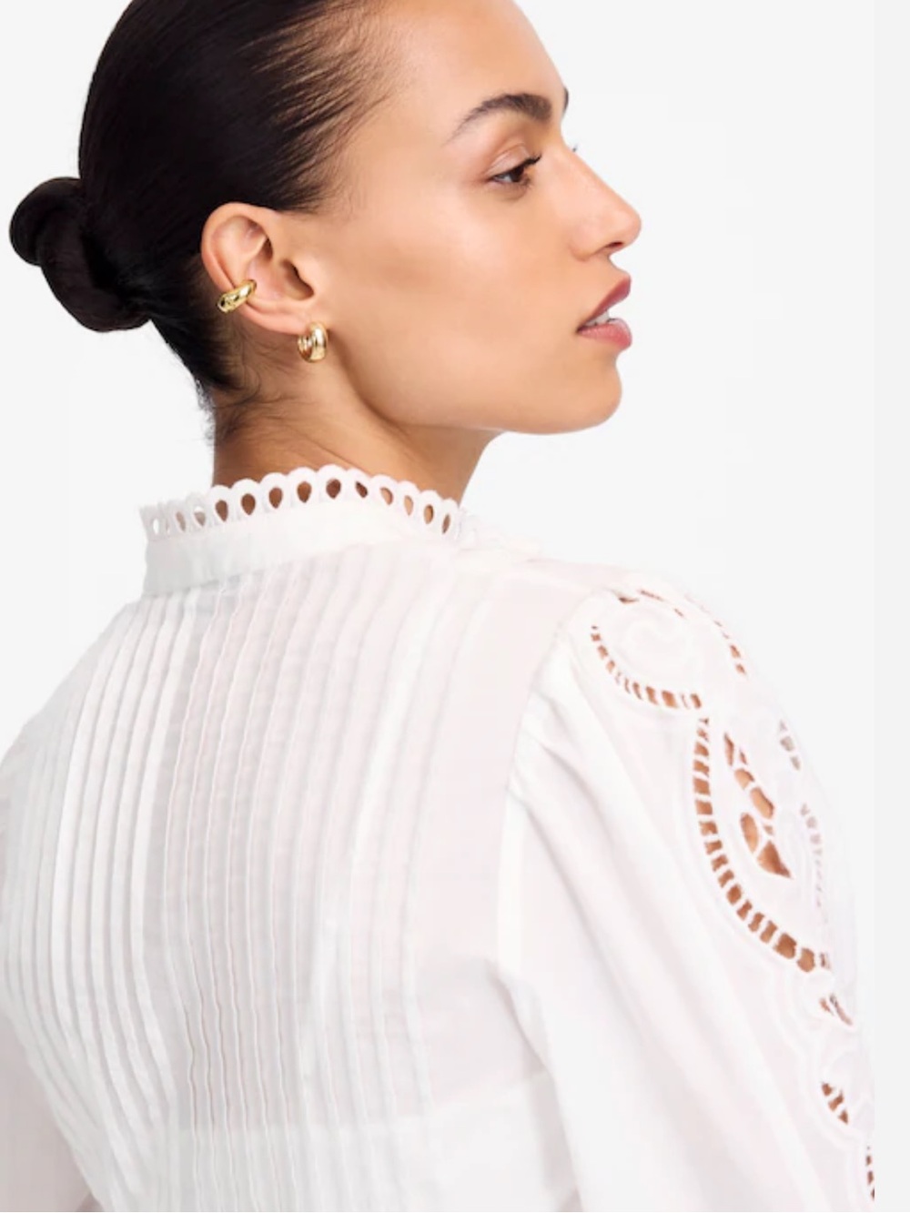 Madewell Pintucked Eyelet Mini Dress - Picture 7 of 7